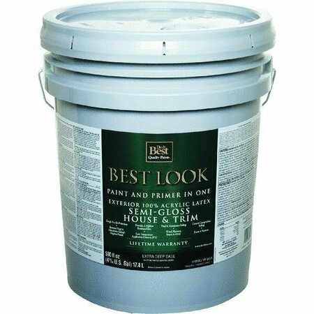 WORLDWIDE SOURCING Best Look Latex Semi-Gloss Paint And Primer In One Exterior House And Trim Paint HW40W0803-20